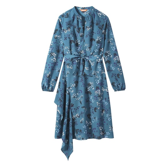 JoeFresh Flounce Dress In Dark Teal NWOT size XS - Picture 2 of 8